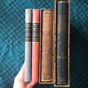 Two sets of antique/vintage books